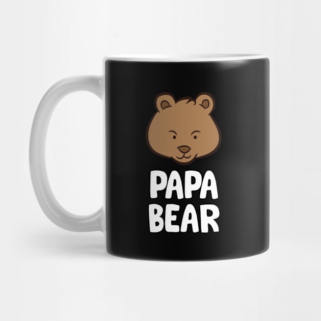 Funny Papa Bear Boys Papa Bear Cute Papa Bear by EQDesigns